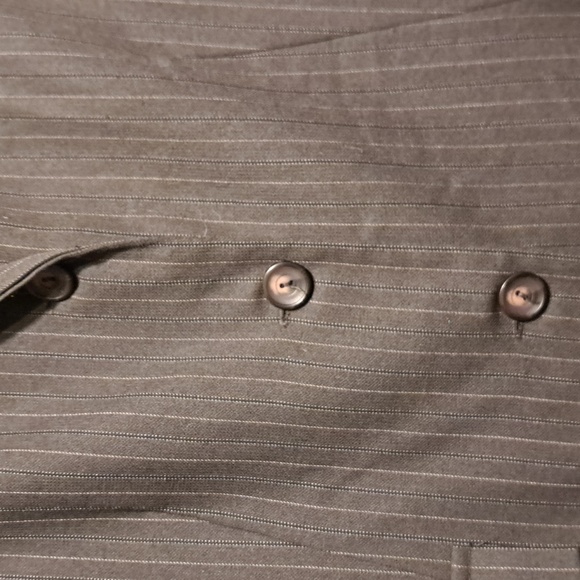 Vintage old schoolSmart set pinstripe men style woman's gray jacket Tall size 13 - Picture 7 of 10